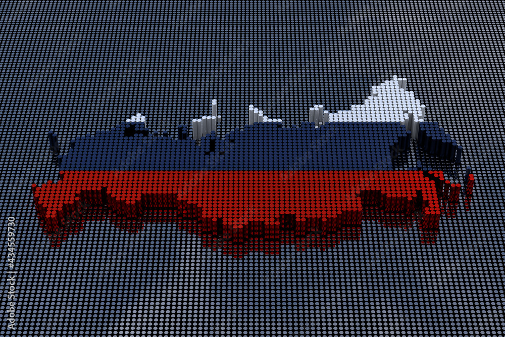 Pixel Art Style Russia Map With Russia Flag Colors 3d Rendering Stock   1000 F 434559730 Y6Xoki3d7oDvPr3DJ9nzhxUol4xxAOXz 