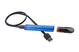 Electronic cigarette with the ability to recharge, included usb cord, removable cartridges, isolate