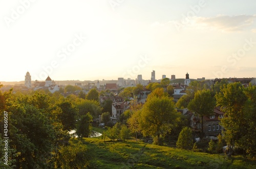 landscape of the city of Vilnius, Lithuania