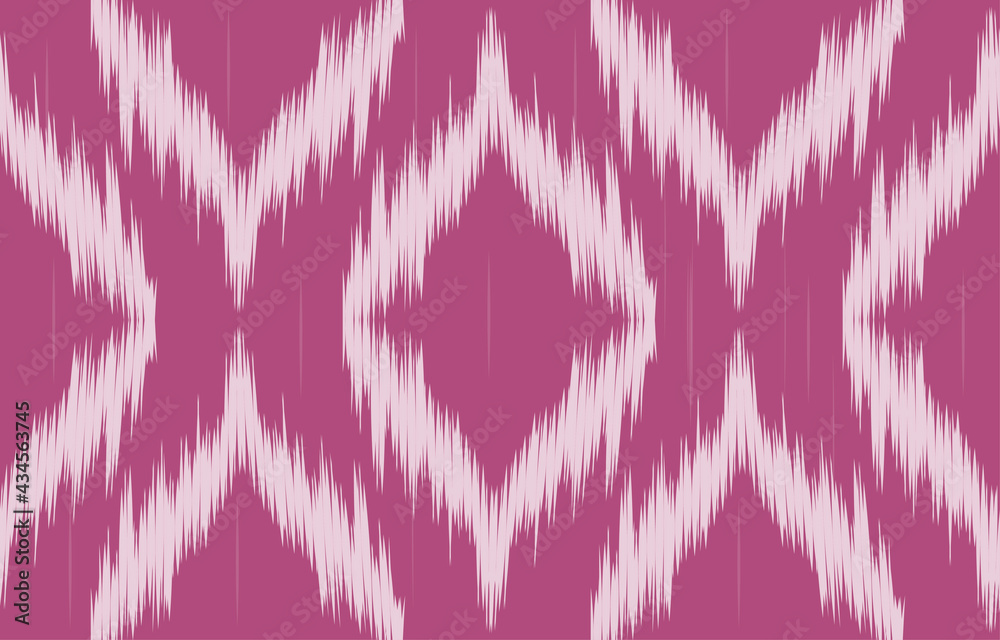 ikat fabric purple and white  seamless pattern background