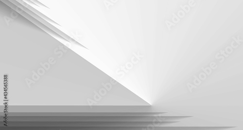 abstract 3d background, white wall, gray paper luxury, with lines transparent gradient, you can use for ad, poster and card, template, business presentation, Modern futuristic grap