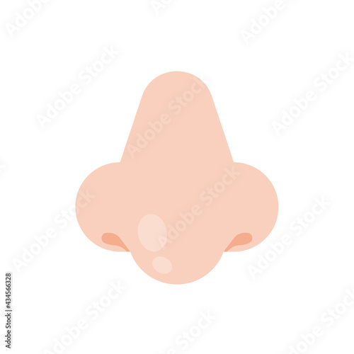 Nose icon. Runny nose The concept of care for patients with viral fever