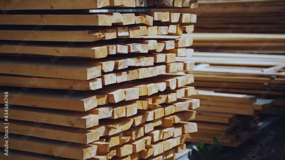 Wood bar prepared for transportation Wood bar prepared for transportation