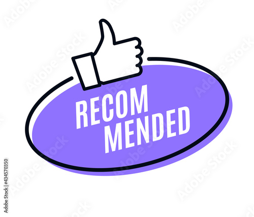 Recommend best advantage icon. Good job ok recommend thumb up sticker