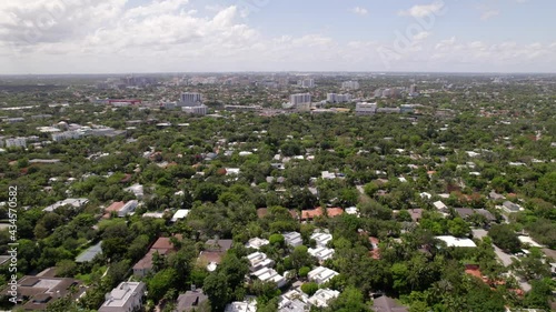 Coconut Grove Miami residential neighborhoods aerial footage photo