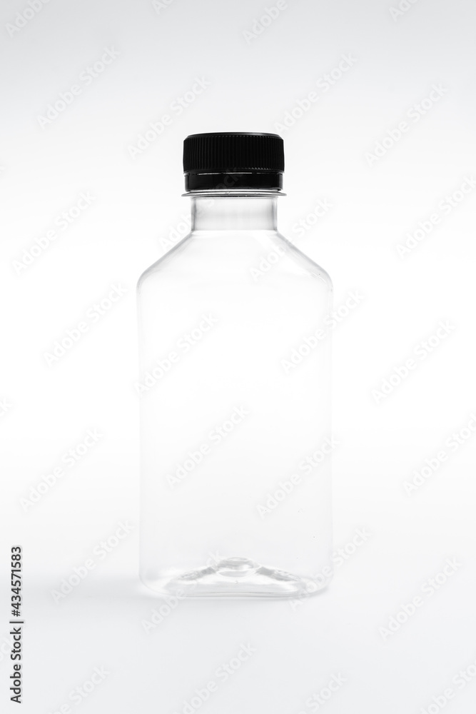 Empty bottle on white background Empty bottle on white background