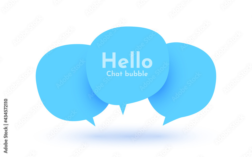 Chat bubble sign. Communication concept. Paper style. Chat bubble sign. Communication concept. Paper style.