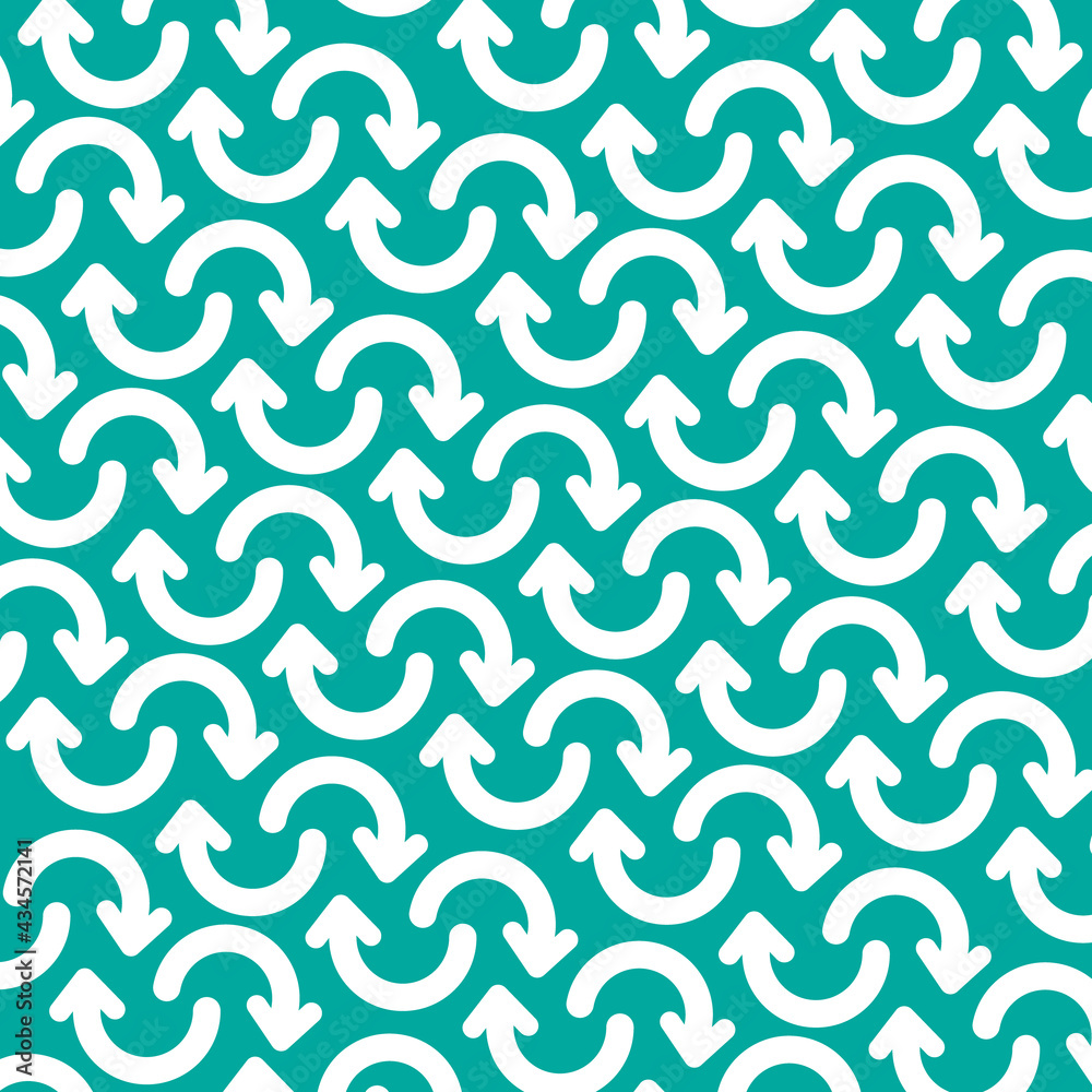 Arrow pattern on green background Arrow pattern on green background