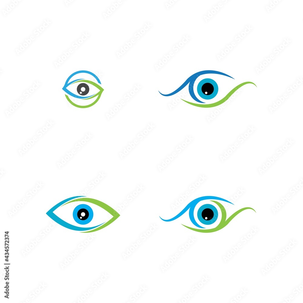 Eye Care vector logo design Eye Care vector logo design
