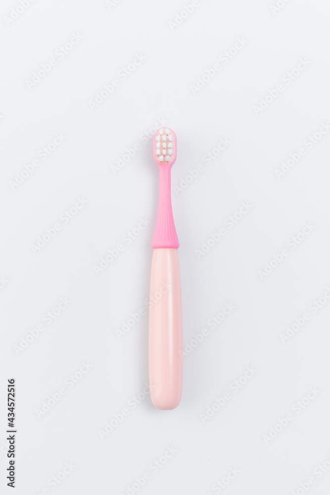 kids toothbrush on white background