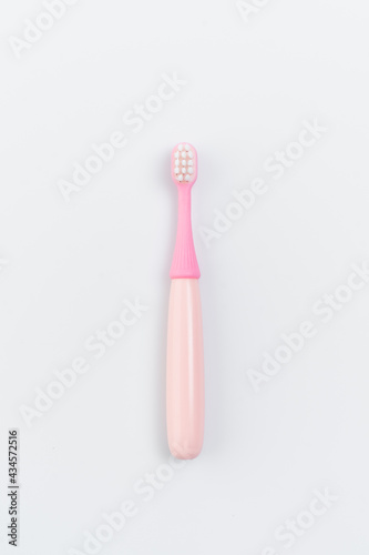 kids toothbrush on white background