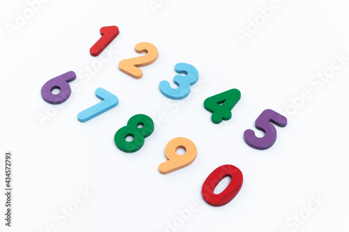number on white background. 