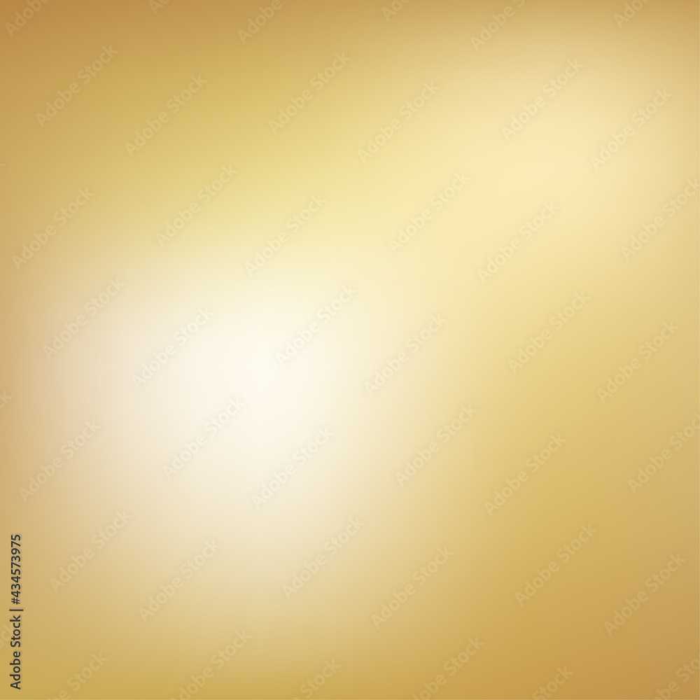 Obraz premium Gold background gradient foil vector yellow texture. Smooth gold gradient blur metallic