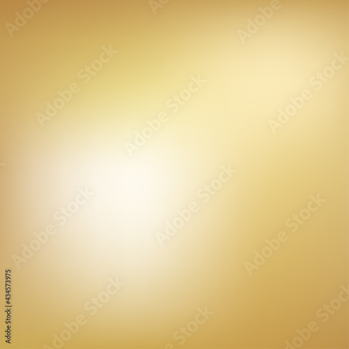 Gold background gradient foil vector yellow texture. Smooth gold gradient blur metallic
