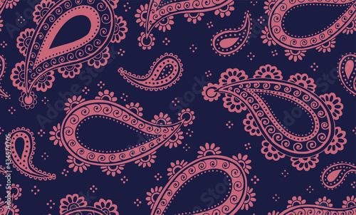 Seamless paisley in muted colors