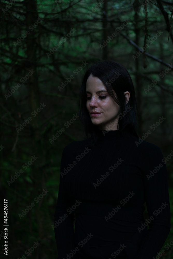 Andrea in the forest