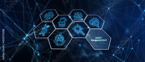 Asset management. Business, Technology, Internet and network concept.