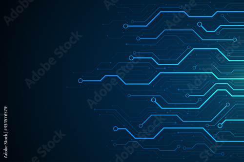 Technology circuit board background design. Communication concept. photo