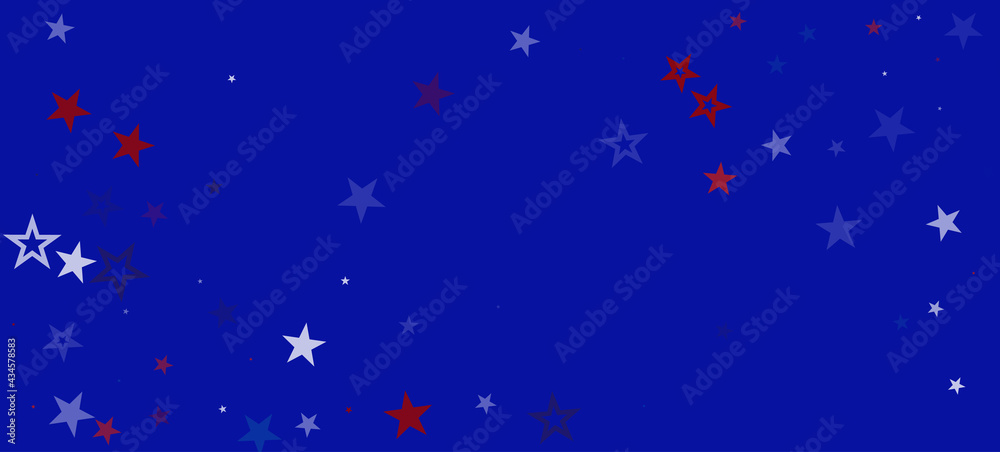 National American Stars Vector Background. USA Independence 4th of July 11th of November Labor Veteran's Memorial President's Day