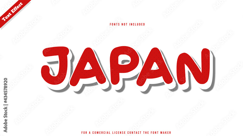 Marshmallow text effect design vector. editable 3D text effect Stock