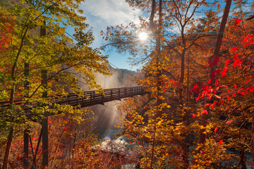 Tallulah Falls, Georgia, USA overlooking Tallulah Gorge