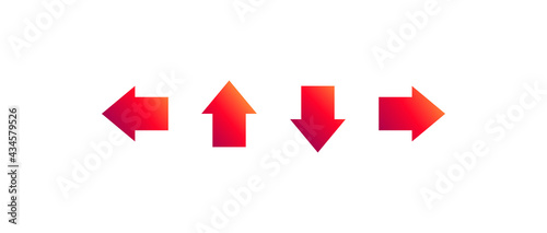 Free Download Pointers, arrows the direction of motion. Vector illustration. - GFXLoad