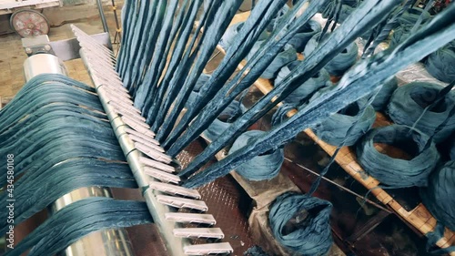 Wallpaper Mural Factory mechanism is colouring and washing yarn Torontodigital.ca