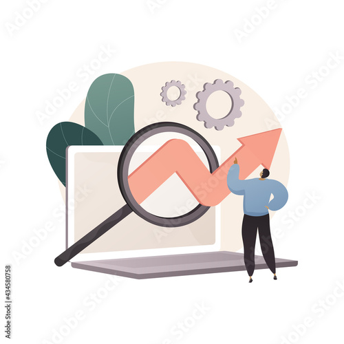 Marketing research abstract concept vector illustration.