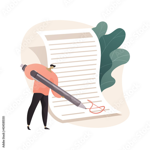 Terms and conditions abstract concept vector illustration.