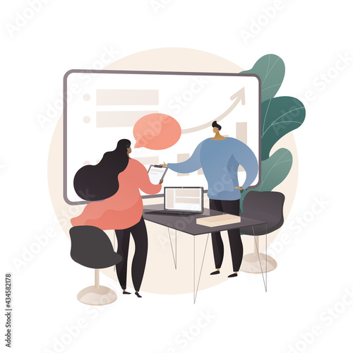 Consulting abstract concept vector illustration.