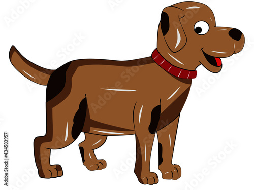 brown dog cartoon