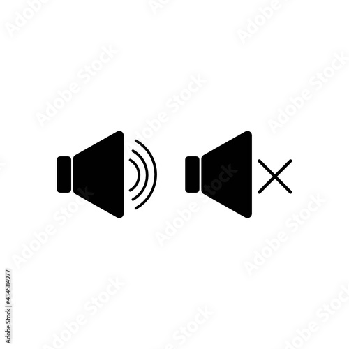 Mute Unmute Icon. Speaker Icon. Volume Icon. SVG Icon.
