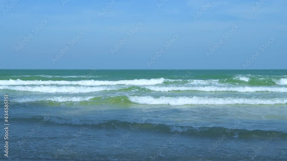Nature view of 4k Resolution. The waves are hitting the beach. Nature view of 4k Resolution. The waves are hitting the beach.