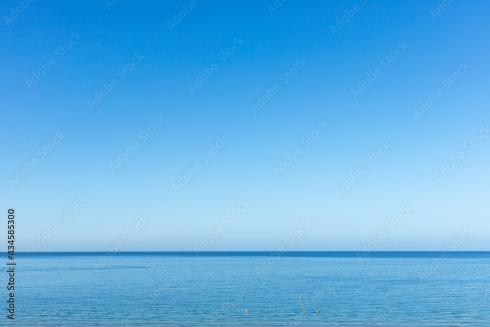 Blue sky and sea. Praia da Rocha sea, Portimão, Algarve, Portugal