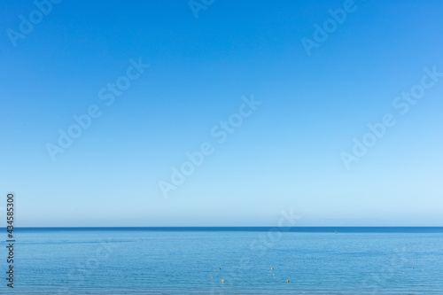 Blue sky and sea. Praia da Rocha sea, Portimão, Algarve, Portugal