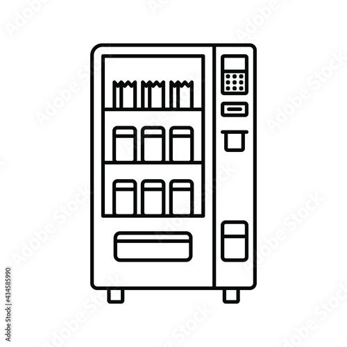 vending machines vector icon. vector illustration