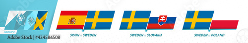 Sweden football team games in group A of football European tournament 2020-21.