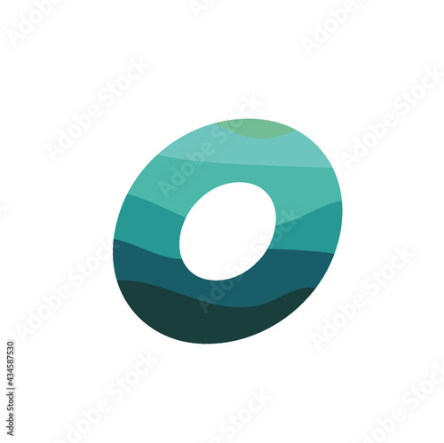 Initial letter O logo vector design template