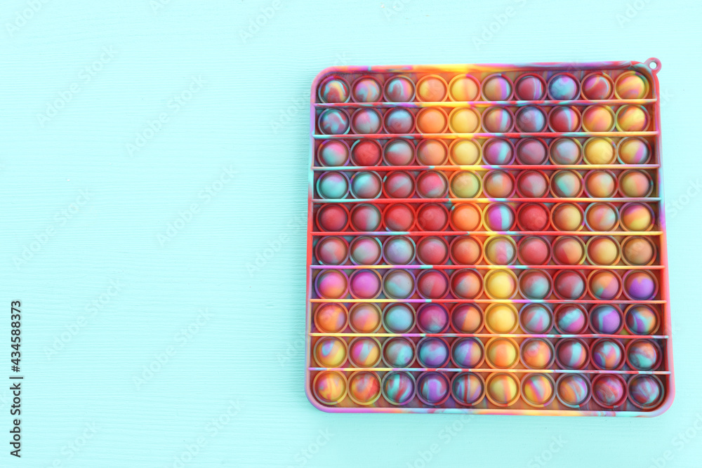 Image of trendy colorful Pop it fidget toy Image of trendy colorful Pop it fidget toy