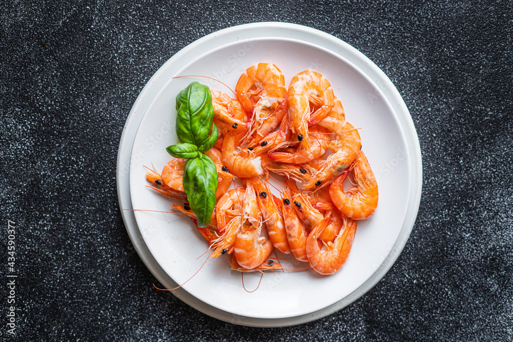 shrimp fresh spicy prawn seafood meal vegetarian food pescetarian diet summer menu keto or paleo diet snack copy space food background rustic top view shrimp fresh spicy prawn seafood meal vegetarian food pescetarian diet summer menu keto or paleo diet snack copy space food background rustic top view