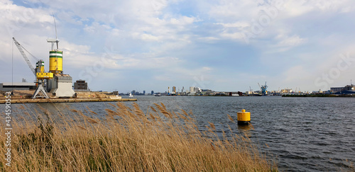 Westpoort - from the Ij to Noordzeekanaal, taken from Noorder IJpolder, Amsterdam (Coordinates 52°24'57.156