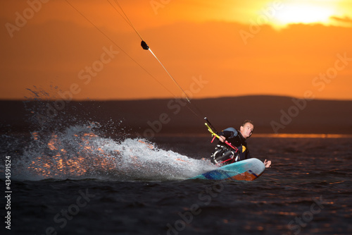 Paraplegic kitesurfer Thierry Schmitter 
