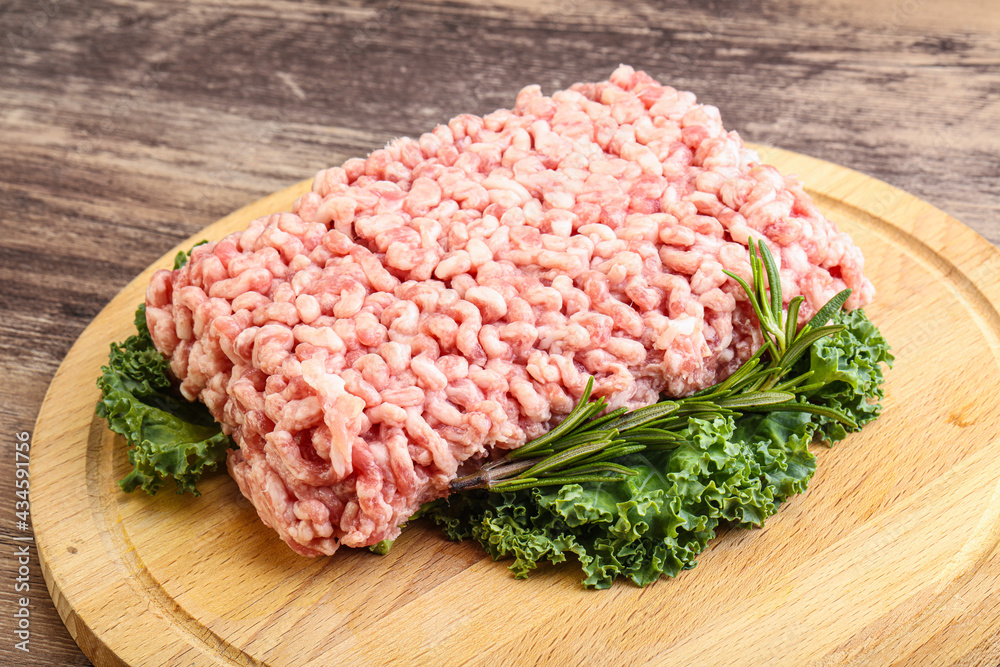 Raw pork minced meat for cooking Raw pork minced meat for cooking