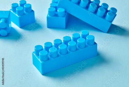 Blue toy blocks