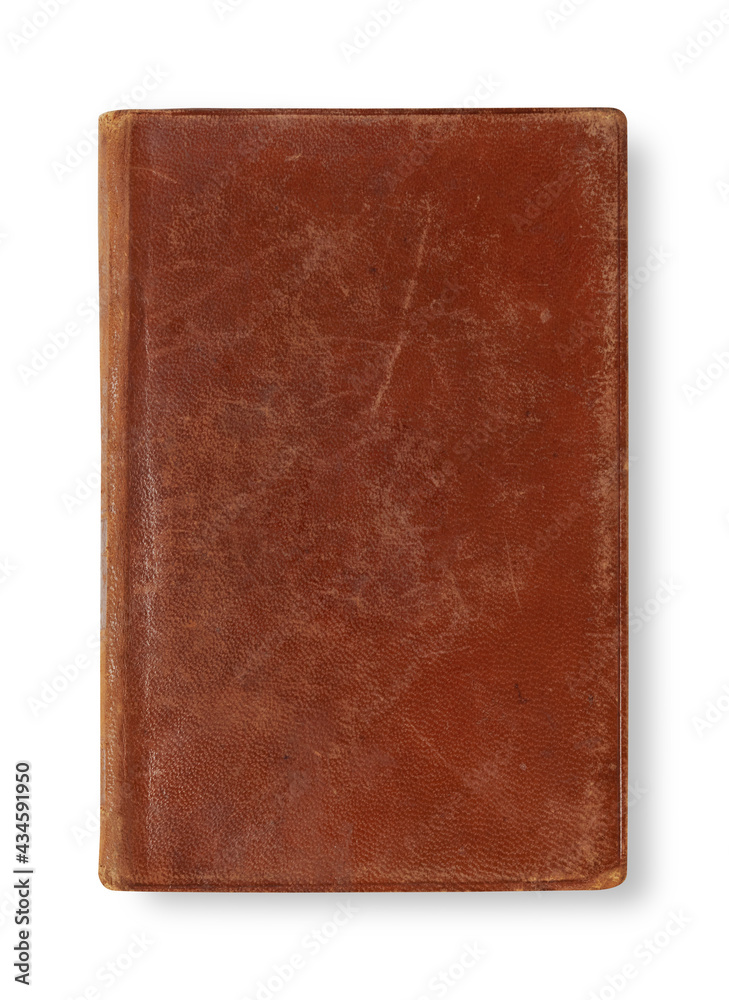 Old leather book cover