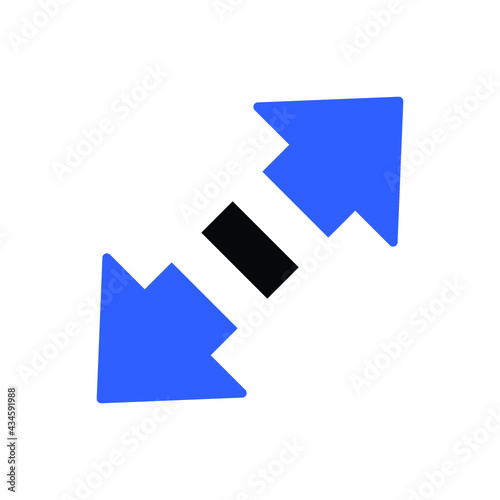 blue arrow icon