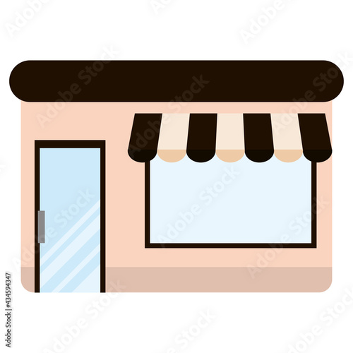 Isolated shop building icon Store structure Vector