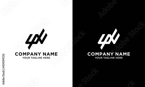 letter un logo icon design vector illustration photo