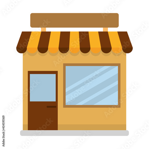 Isolated shop building icon Store structure Vector