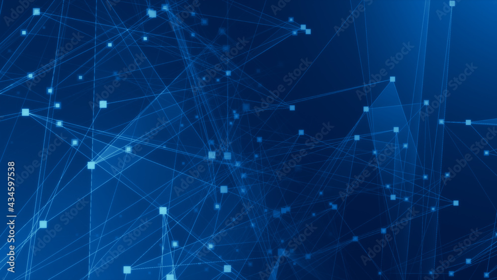 Abstract blue polygon tech network with connect technology background. Abstract dots and lines texture background. 3d rendering. Abstract blue polygon tech network with connect technology background. Abstract dots and lines texture background. 3d rendering.